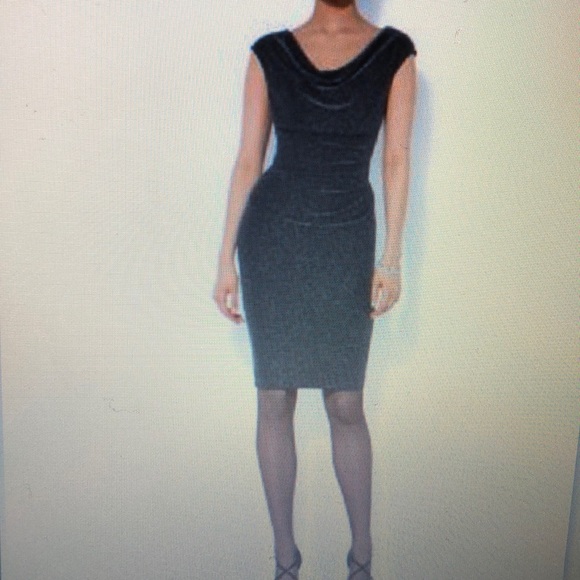 Lauren Ralph Lauren Petite Metallic Cowl-Neck - Picture 4 of 5